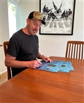 Nirvanas Nevermind LP Record Album, with a Signed Description by Art Director Robert Fisher Regarding the Famous Cover Artwork
