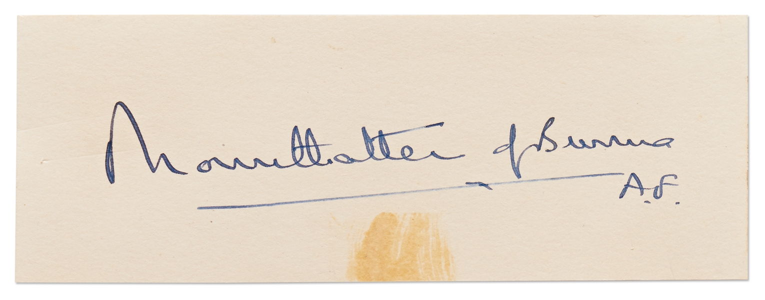 Signature of Lord 1st Earl Mountbatten of Burma