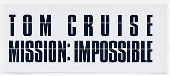 Lot of 21 World Premiere Tickets to the First ''Mission: Impossible'' Film in 1996