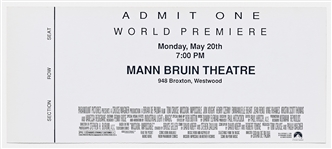 Lot of 21 World Premiere Tickets to the First ''Mission: Impossible'' Film in 1996