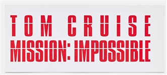 Lot of 21 World Premiere Tickets to the First ''Mission: Impossible'' Film in 1996