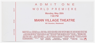 Lot of 21 World Premiere Tickets to the First ''Mission: Impossible'' Film in 1996