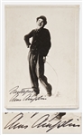 Charlie Chaplin Signed Photo as The Tramp