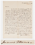 James Monroe Autograph Letter Signed -- ...At a distant period back, while I held the office of Ch. Magistrate...[I] promoted his objects in Europe, in commerce, by letters to public officers...