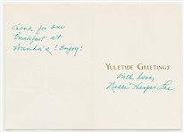 Harper Lee Christmas Card Signed Nelle Harper Lee