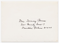 Harper Lee Christmas Card Signed Nelle Harper Lee