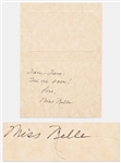 Harper Lee Signed Card