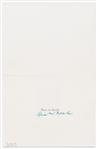 Harper Lee Christmas Card Signed