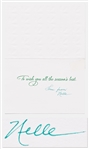 Harper Lee Christmas Card Signed
