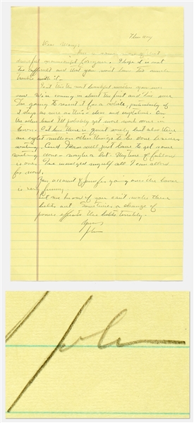 John Steinbeck Autograph Letter Signed -- "Here is some more of that dreadful manuscript for you...I damn well just have to get some writing done"