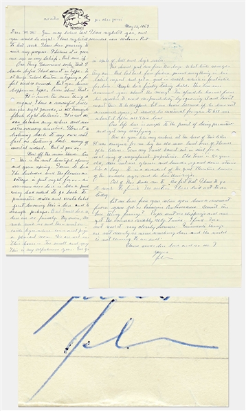 John Steinbeck Autograph Letter Signed -- ...use [a recorder] constantly for listening back to my own not immortal words. In fact, on listening back many of my words prove very mortal indeed...