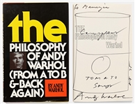 Andy Warhol Sketches His Famous Campbells Soup Can -- Drawn in a Signed Copy of The Philosophy of Andy Warhol