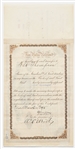 John D. Rockefeller Signed Stock Certificate for Standard Oil Trust -- Signed by Rockefeller as President in 1887