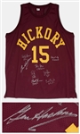 Hoosiers Cast-Signed Hickory Basketball Jersey Including Gene Hackman -- With Beckett COA