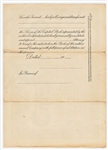 Harry Houdini Signed Stock Certificate to the Houdini Picture Corporation -- With University Archives COA