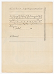 Harry Houdini Signed Stock Certificate to the Houdini Picture Corporation with Extremely Bold Signature -- With University Archives COA