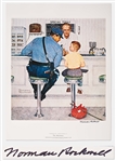 Norman Rockwell Signed Lithograph of His Famous Painting The Runaway -- Measures 19 x 25