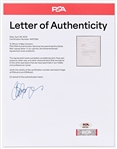 Golda Meir Letter Signed as Prime Minister Regarding the Munich Olympics Massacre of 12 Israeli Athletes & Coaches -- ''...I know how strongly you feel about this vicious act...'' -- With PSA COA