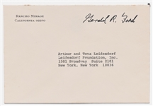 Gerald Ford Autograph Letter Signed from March 1978 Obliquely Critiquing President Jimmy Carter-- ''...I do hope the new Administration shows more understanding of Israel's problems...''