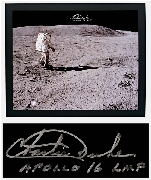 Charlie Duke Signed 20'' x 16'' Photo