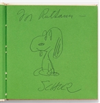 Charles Schulz Signed Drawing of Snoopy