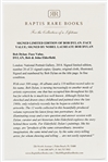 Bob Dylan Signed Limited Edition of ''Face Value'' -- Limited to Only 21 Signed Copies -- With Raptis Rare Books COA
