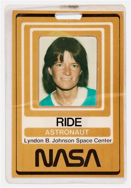 Sally Ride's Personally Owned NASA ID Badge