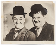 Laurel and Hardy Signed 8'' x 10'' Photo from 1932