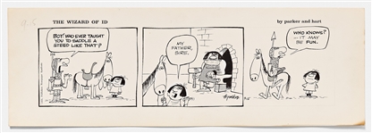 Lot of Four ''Wizard of Id'' Comic Strips from 1965-1975