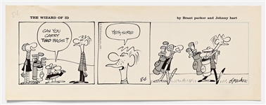 Lot of Four ''Wizard of Id'' Comic Strips from 1965-1975