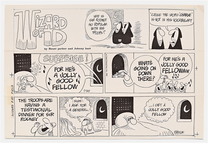 Wizard of Id Sunday Comic Strip from 1983