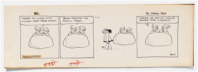 Lot of Four ''B.C.'' Comic Strips from 1960