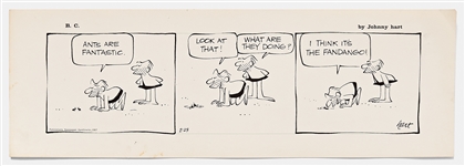 Lot of Four ''B.C.'' Comic Strips from 1967