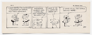 Lot of Four ''B.C.'' Comic Strips from 1967