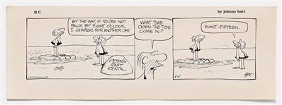 Lot of Five ''B.C.'' Comic Strips from 1976