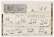 Lot of Two ''B.C.'' Sunday Comic Strips from 1959-1960