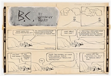 Lot of Two ''B.C.'' Sunday Comic Strips from 1963
