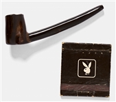 Hugh Hefner Personally Owned Pipe & Hefners Used Playboy Matchbook