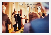 Ruth Bader Ginsburg Initialed Photo RBG -- From the Press Conference Following Her Swearing-In Ceremony as Supreme Court Justice