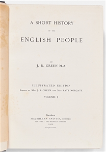 ''A Short History of the English People'' by John Richard Green -- 1902 -- Rare Four Volume Illustrated Edition