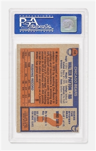 1976 Topps Walter Payton Rookie Card -- PSA 8