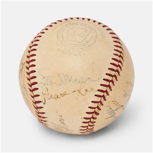1951 National League All-Stars Signed Baseball -- Jackie Robinson, Stan Musial, Warren Spahn, Don Newcombe & More -- From the Estate of Larry Jansen