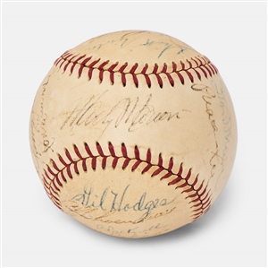 1951 National League All-Stars Signed Baseball -- Jackie Robinson, Stan Musial, Warren Spahn, Don Newcombe & More -- From the Estate of Larry Jansen
