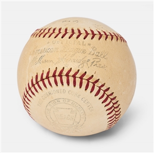1951 National League All-Stars Signed Baseball -- Jackie Robinson, Stan Musial, Warren Spahn, Don Newcombe & More -- From the Estate of Larry Jansen
