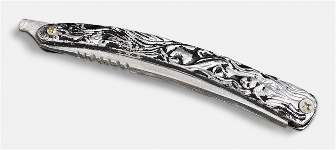 Stunt Razor from the Tim Burton Directed Film ''Sweeney Todd'' -- Starring Johnny Depp as a Barber Who Murders His Clients With His Razor