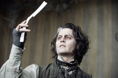 Stunt Razor from the Tim Burton Directed Film ''Sweeney Todd'' -- Starring Johnny Depp as a Barber Who Murders His Clients With His Razor
