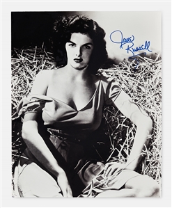 Jane Russell Signed 10 x 12.5 Photo from The Outlaw -- Without Inscription