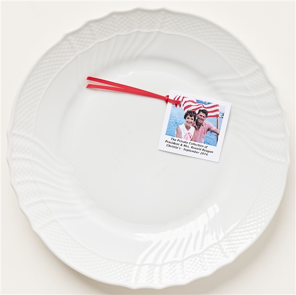 Ronald & Nancy Reagan Personally Owned Dinner Plate