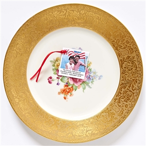 Ronald & Nancy Reagan Personally Owned Porcelain Cabinet Plate
