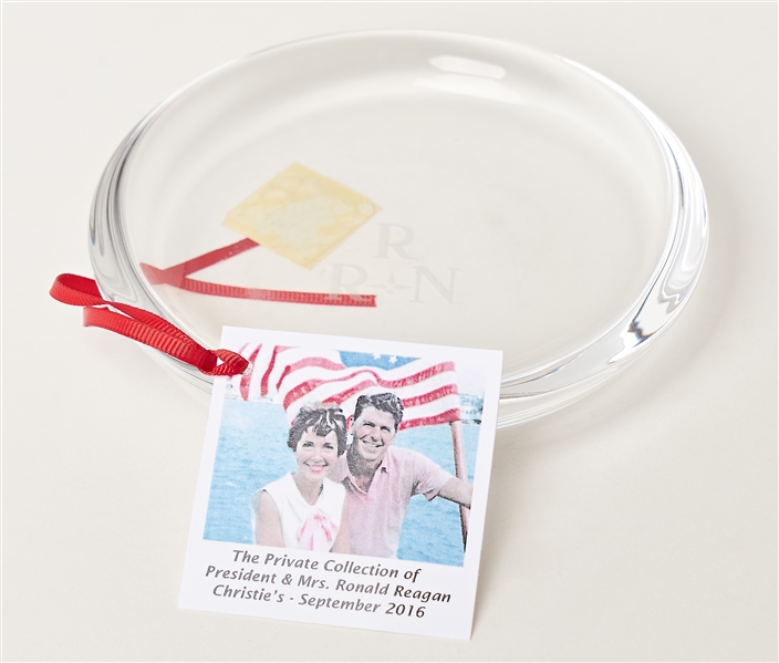 Ronald Reagan Personally Owned Monogrammed Ashtray